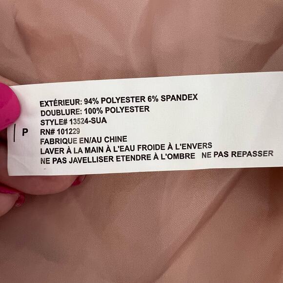 Ashley Outerwear Cropped Moto Jacket Pink Asymmetrical Zip Belt S Faux Suede Y2K - Picture 13 of 13